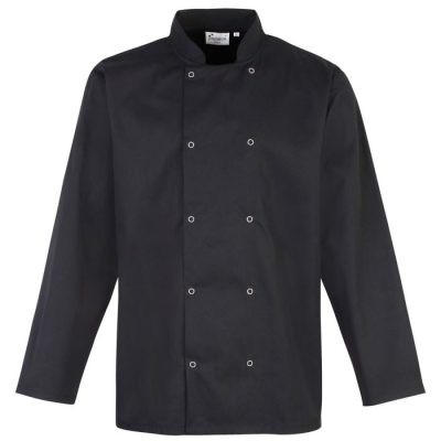 Studded Front Chefs Jacket L/S