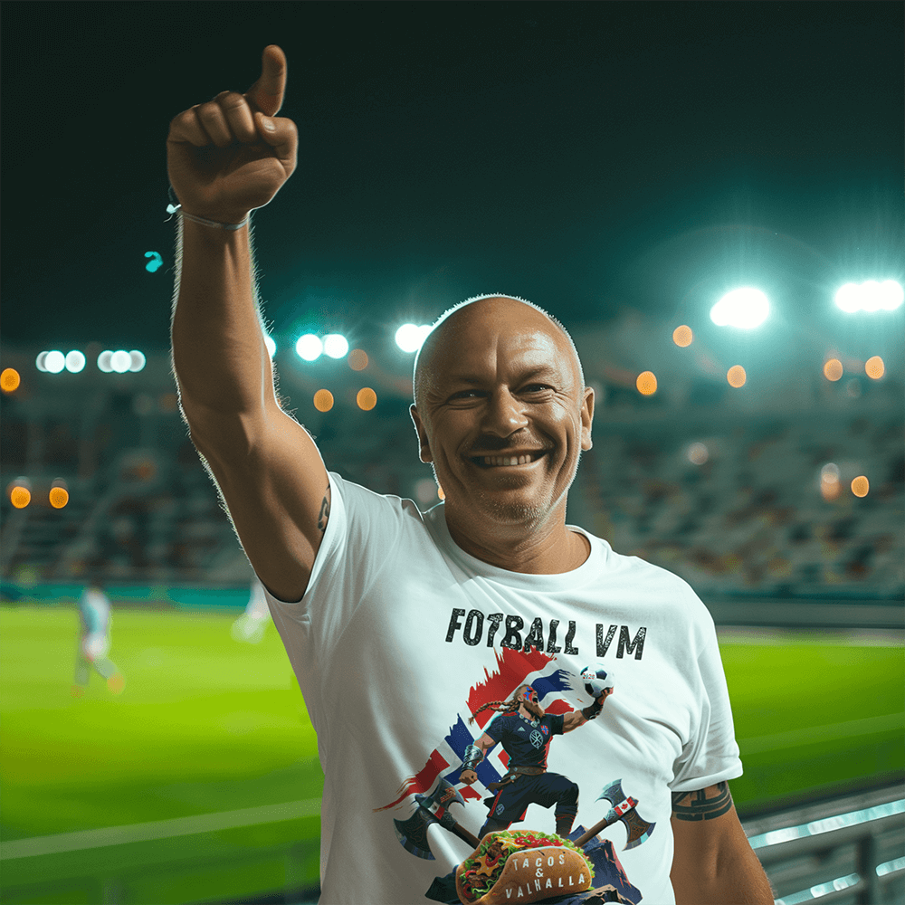 T-skjorte “Fotball VM – Tacos & Valhalla”