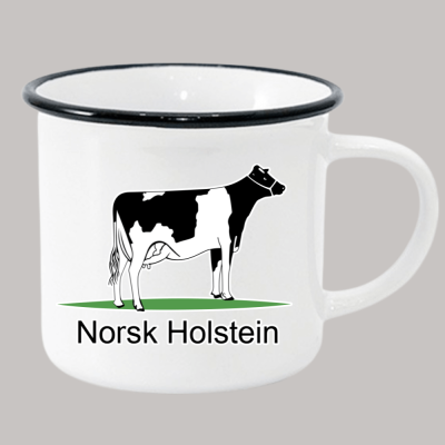 Emalje kopp - Norsk Holstein