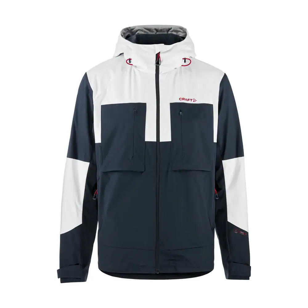 Backcountry skijakke herre fra Craft – Hvit/Marine, forfra