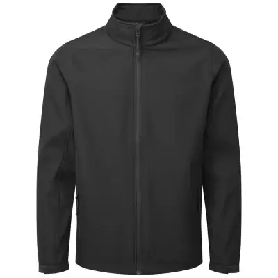 Windchecker Softshelljakke Herre i svart, sett forfra